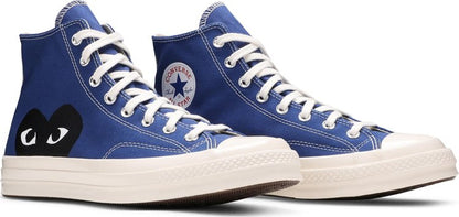 COMME DES GARÇONS PLAY X CHUCK 70 HIGH 'BLUE QUARTZ'