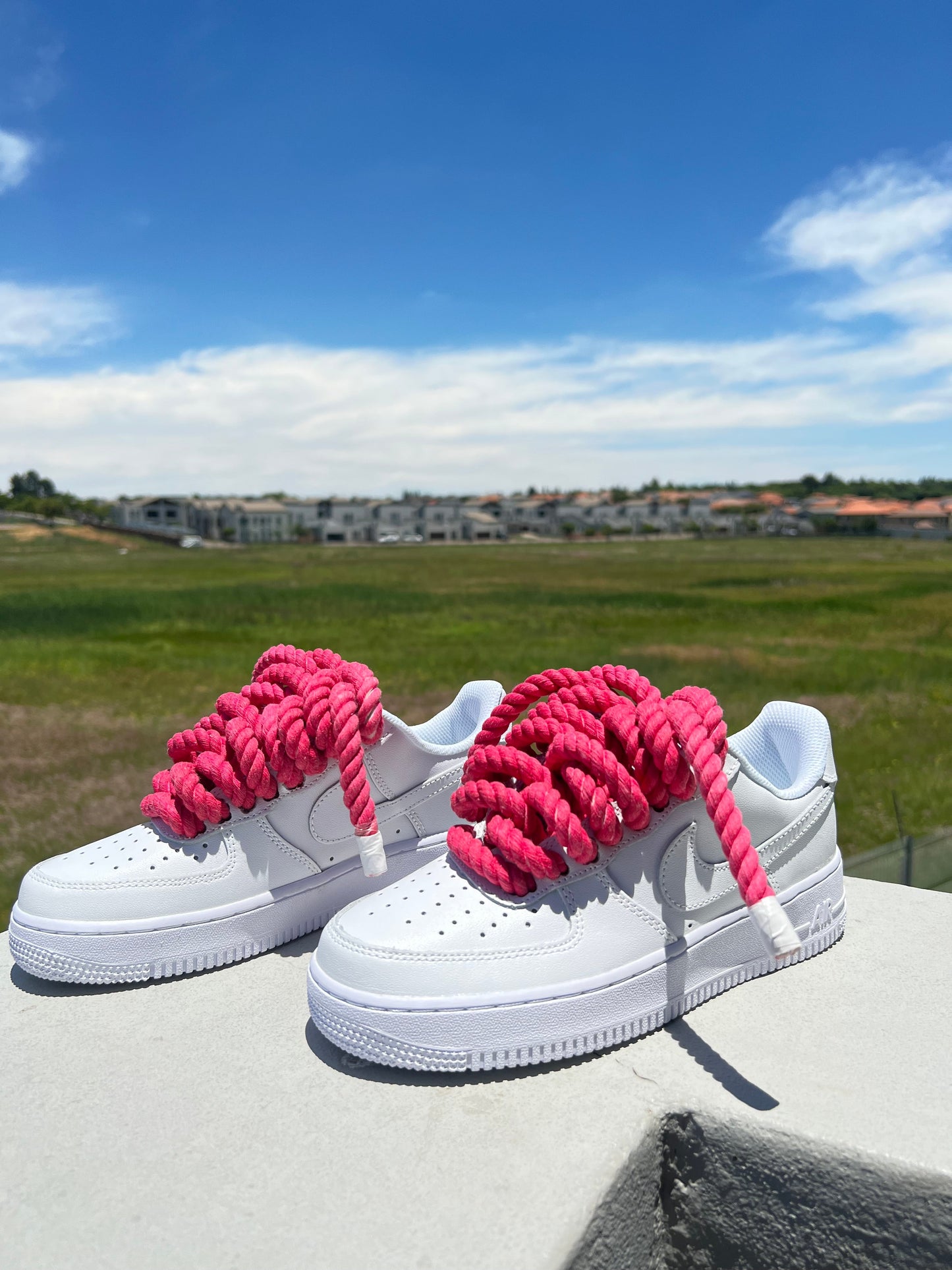 Cherry Pink Custom Rope Airforce 1