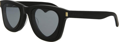 SAINT LAURENT RECTANGLE ACETATE SUNGLASSES 'BROWN'