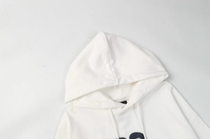 Balenciag* Large Fit Hand-Drawn BB Icon Hoodie