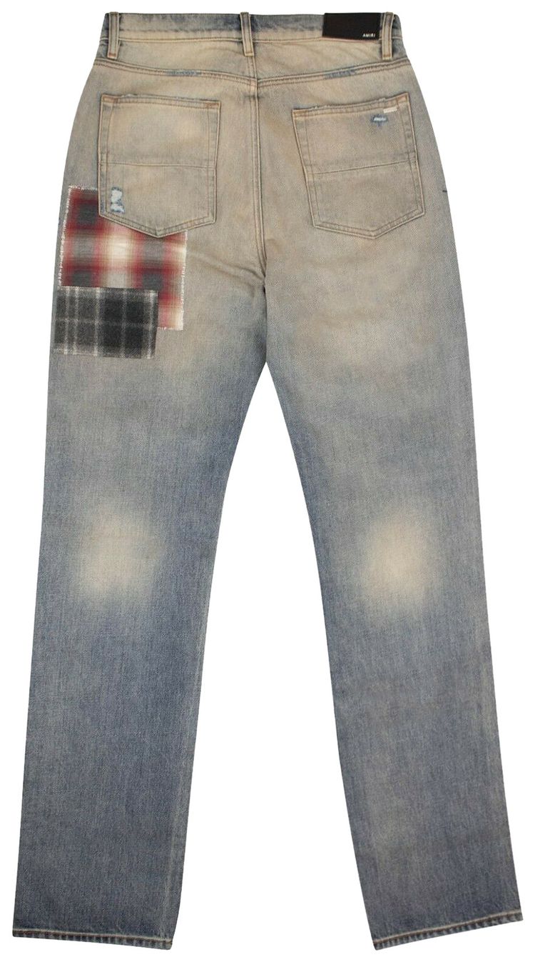 AMIRI PATCHWORK LOOSE FIT JEANS 'BLUE'