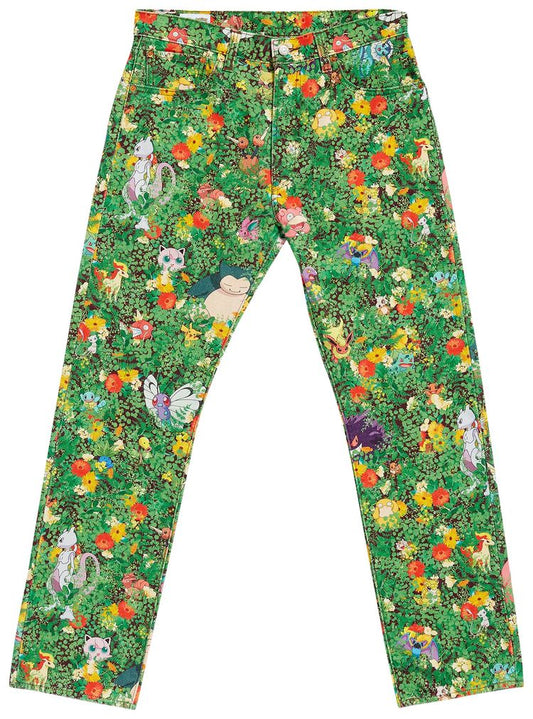 LEVI'S X POKÉMON 551 Z AUTHENTIC STRAIGHT JEANS 'GARDEN GREEN'