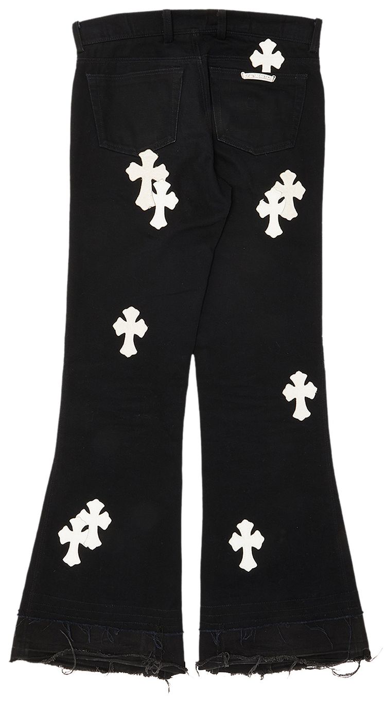 CHROME HEARTS JEANS WITH CROSS 'BLACK'