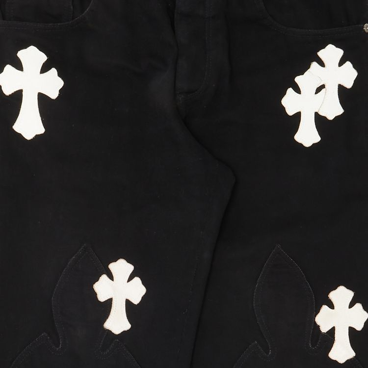 CHROME HEARTS JEANS WITH CROSS 'BLACK'