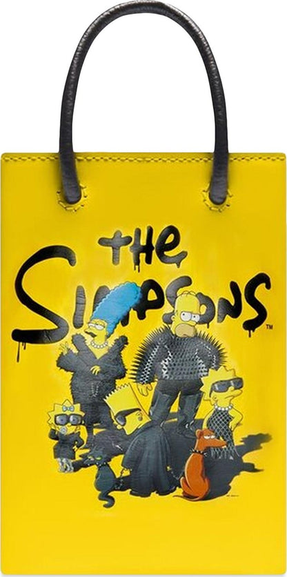 BALENCIAGA X THE SIMPSONS AND 20TH TELEVISION MINI SHOPPING BAG 'YELLOW'