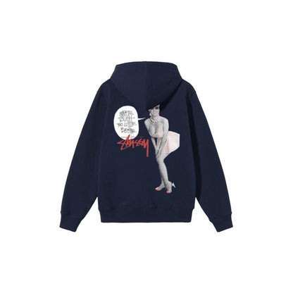 Stu$$y comic character graphic print hoodie