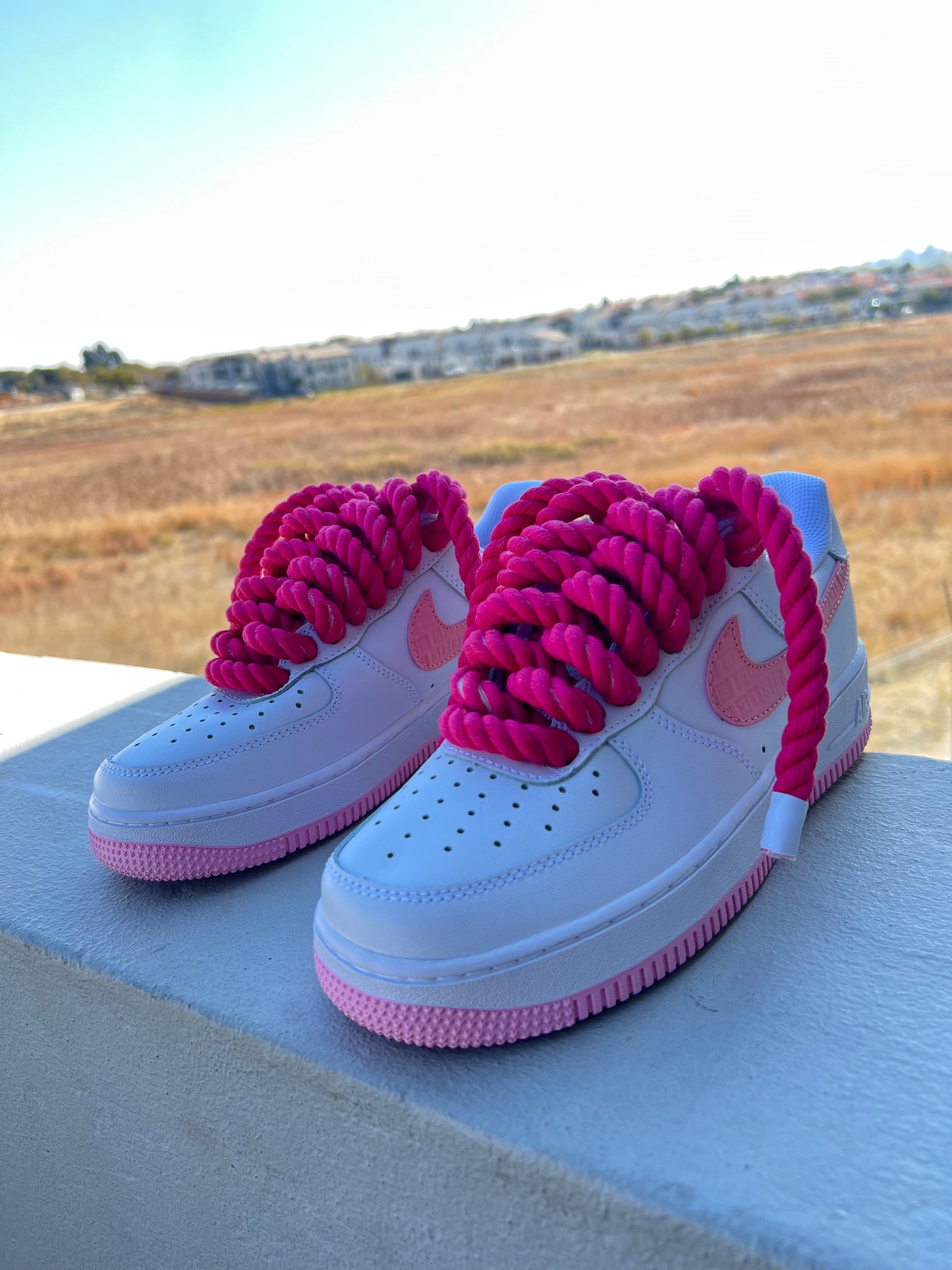 Valentines Day Custom Rope Lace Airforce 1