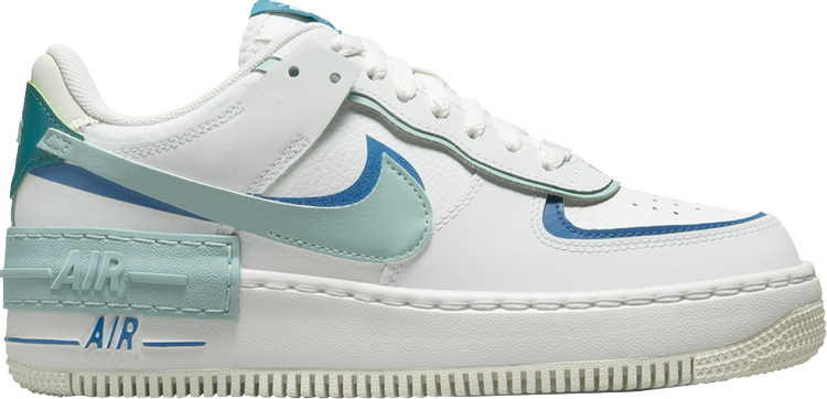 WMNS AIR FORCE 1 SHADOW 'WHITE INDUSTRIAL BLUE TEAL'