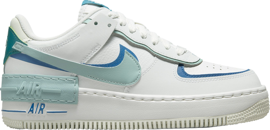 WMNS AIR FORCE 1 SHADOW 'WHITE INDUSTRIAL BLUE TEAL'