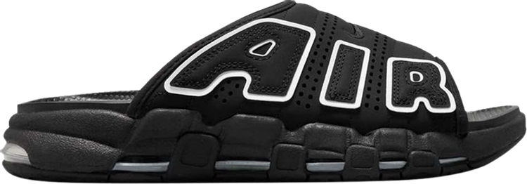 WMNS AIR MORE UPTEMPO SLIDE 'BLACK WHITE'