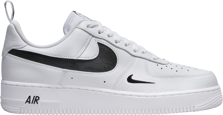 AIR FORCE 1 '07 LV8 'REFLECTIVE SWOOSH - WHITE BLACK'