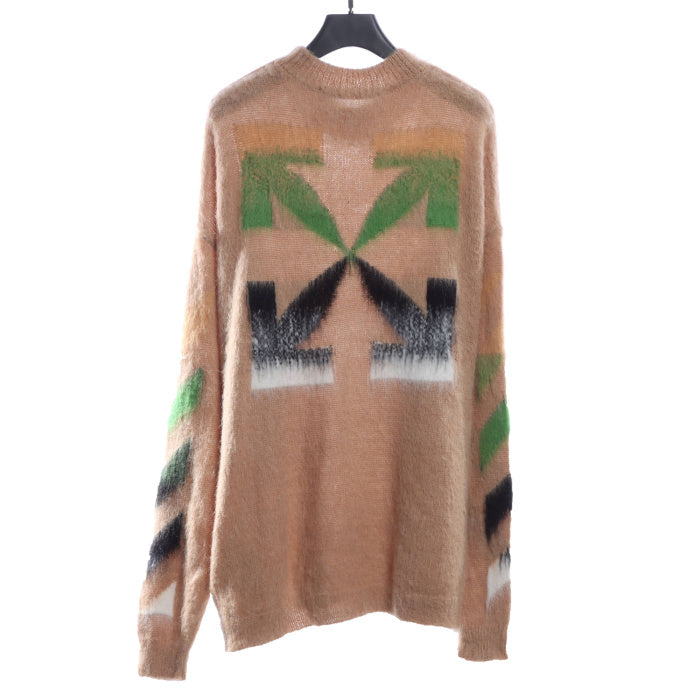 OFF WHITE Mohair Sweater Brown