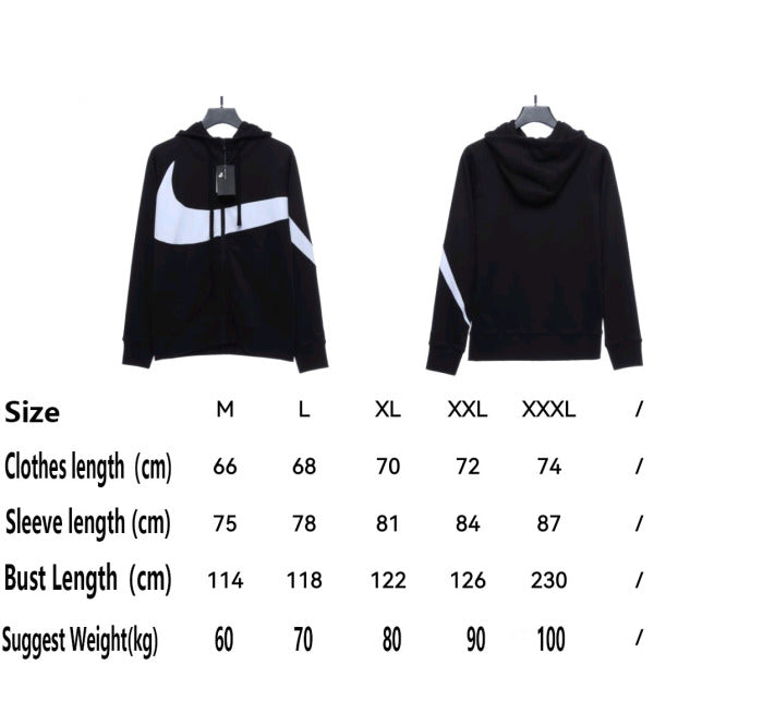 Nike big hook patchwork round neck sweatshirt Hoodie