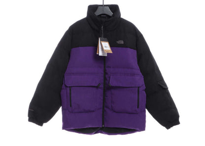 The North Face Splicing Contrast Color Large Pocket Functional Down Jacket