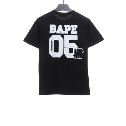 BAPE co-signed UDF camouflage five-bar short sleeves