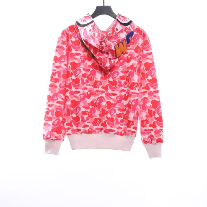 BAPE Classic Shark Mouth Camouflage Zip Hoodie