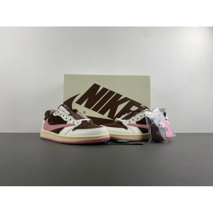 Travis Scott x Wmns Air Jordan 1 Retro Low OG SP 'Dark Pony Pink Oxford'