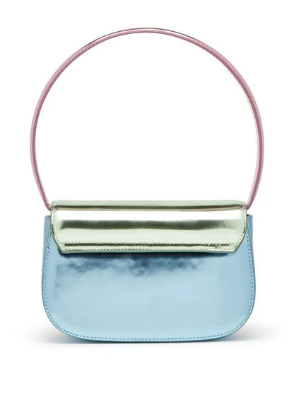 DIESEL 1DR MIRRORED-FINISH SHOULDER BAG