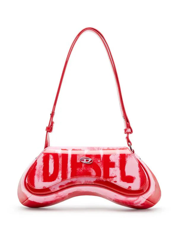 DIESEL PLAY LOGO-PRINT CROSSBODY BAG