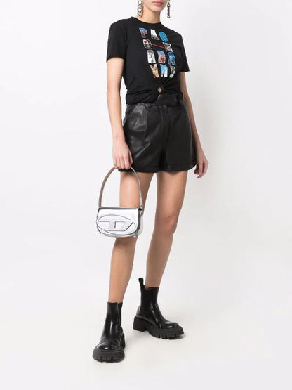 DIESEL 1DR LEATHER SHOULDER BAG