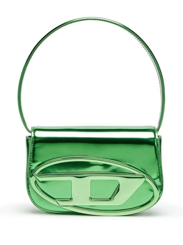 DIESEL 1DR MIRRORED-FINISH SHOULDER BAG