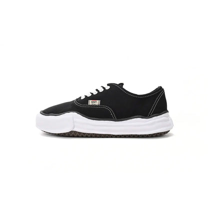 MAISON MIHARA YASUHIRO BAKER OG SOLE CANVAS LOW BLACK