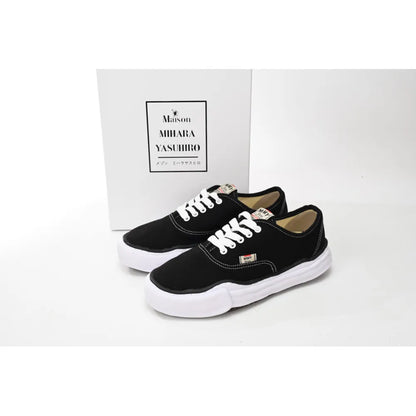 MAISON MIHARA YASUHIRO BAKER OG SOLE CANVAS LOW BLACK