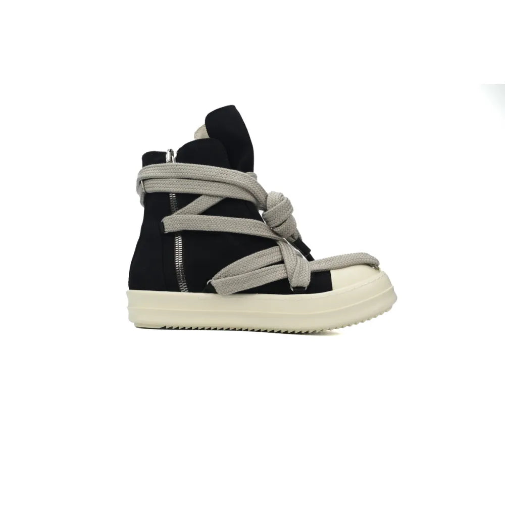 Rick Owens DRKSHDW Hexa High Black Pearl Milk Fat Lace