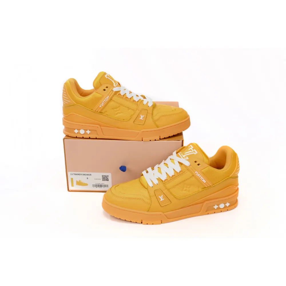 Louis Vuitton Trainer All Yellow Embossing