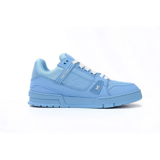 Louis Vuitton Trainer All Blue Embossing