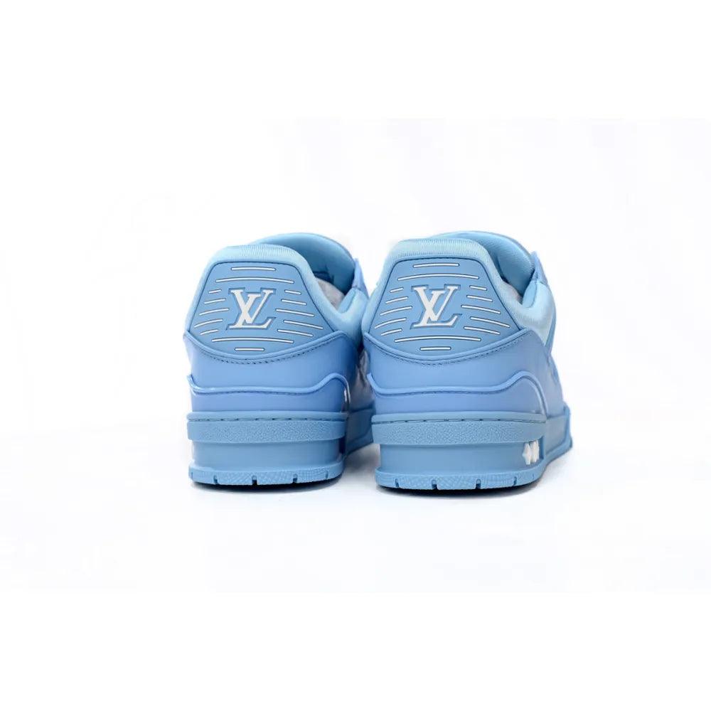 Louis Vuitton Trainer All Blue Embossing