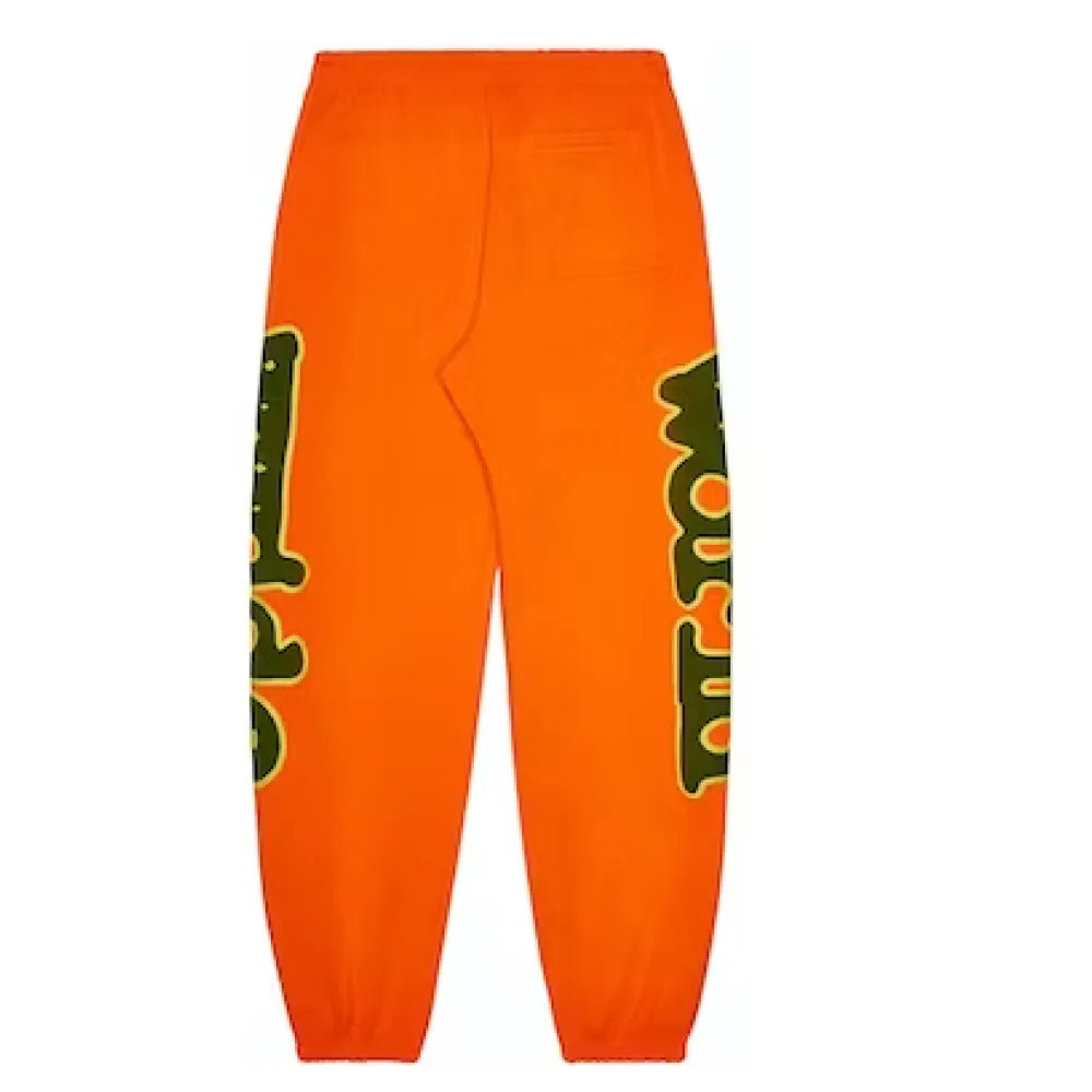 Sp5der World Beluga Sweatpants Orange