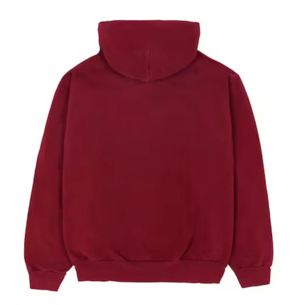 Sp5der Logo Hoodie Maroon