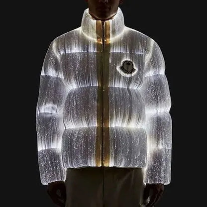 MONCLER Palm Angels MAYA 70 Down Jacket Puffer LED Light Glow Bright White 3 M L