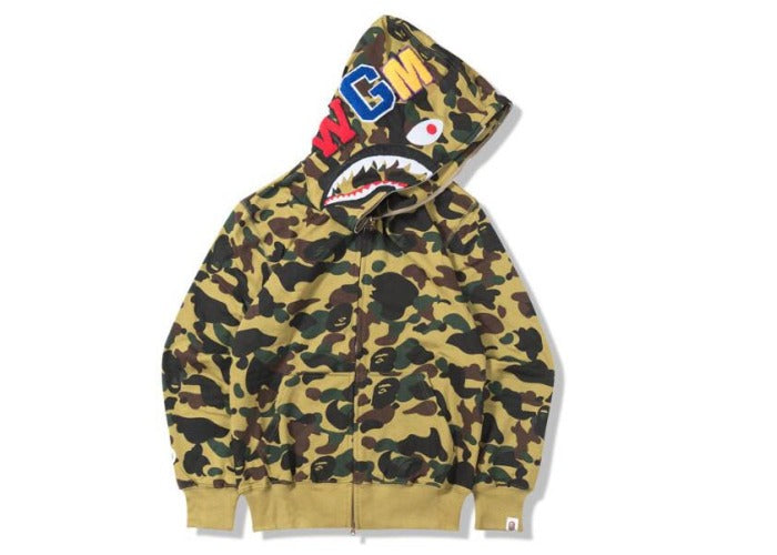 BAPE Classic Shark Mouth Camouflage Zip Hoodie