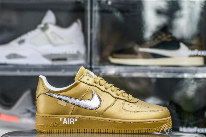 Nike Off-White Air Force 1 AF1 Gold Custom