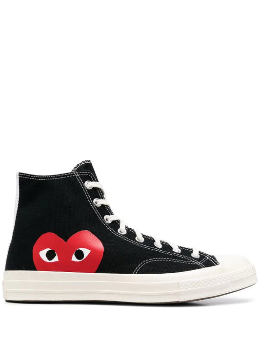 COMME DES GARÇONS PLAY X CONVERSE CHUCK 70 HI SNEAKERS