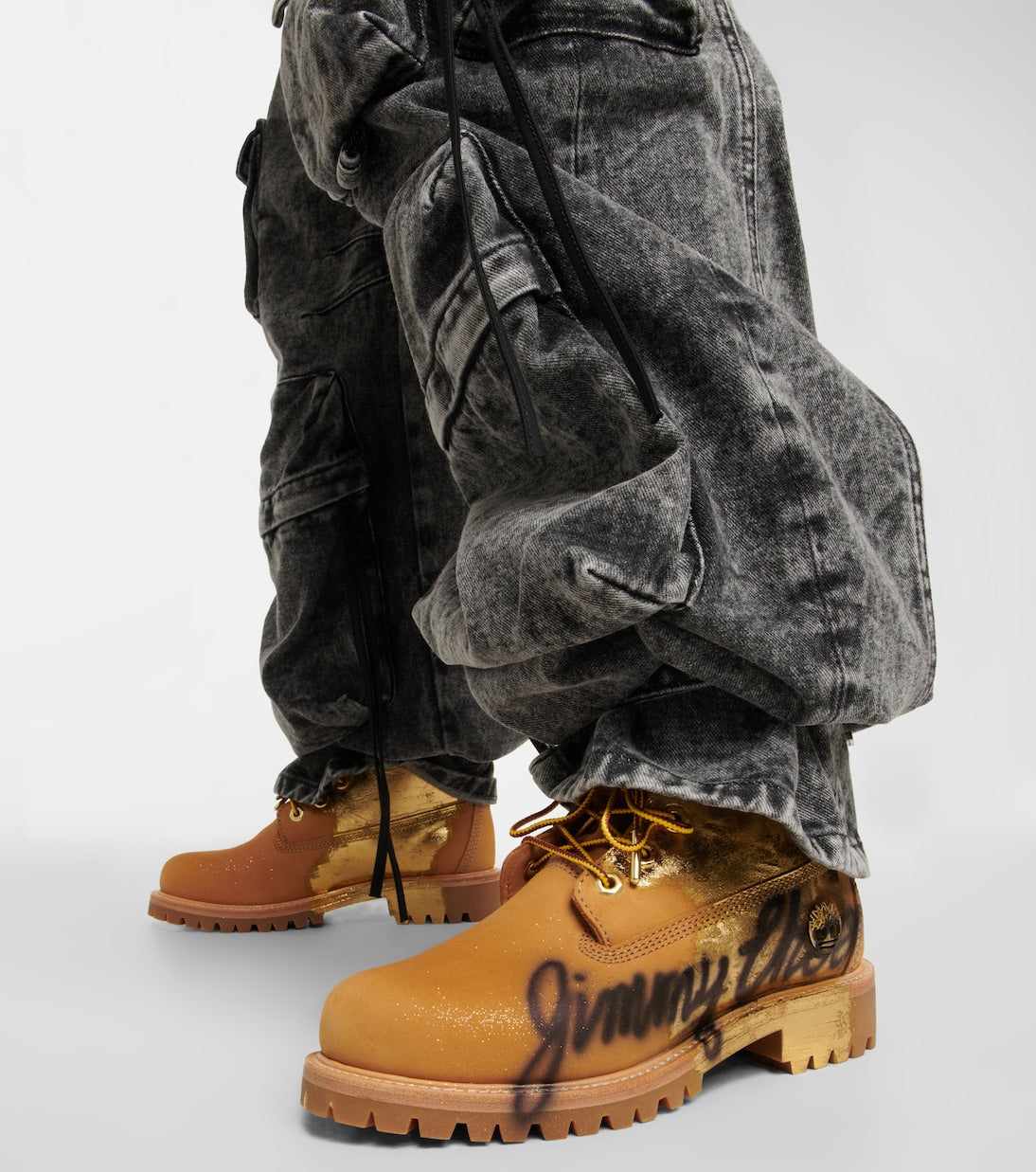 Jimmy Choo x Timberland Graffiti Leather Boots