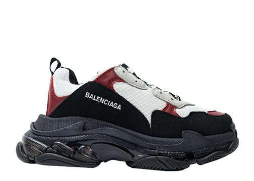 Balenciag* Triple S Trainer 'Black Burgundy'