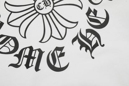 Chrome Hearts embroidered and printed heavy-duty hoodie in White