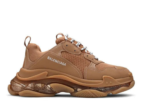 Balenciag* Triple S Sneaker 'Clear Sole - Light Camel'