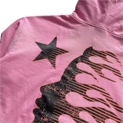 HELL$TAR STUDIOS BRAINWASHED HOODIE WITH BRAIN PINK