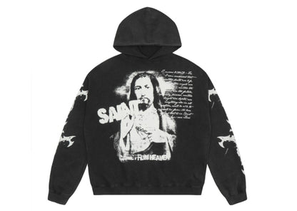 Saint Mich@el Tears Washed Distressed Salt-Treated 400g Heavy-Weight Vintage Terry Cloth Hoodie