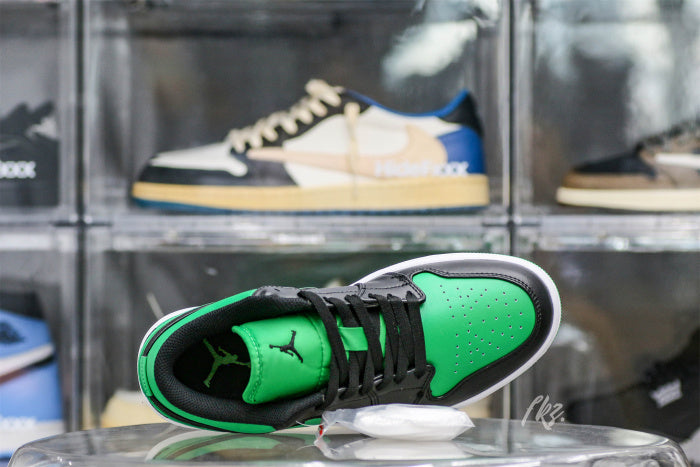 Jordan 1 Low Black Lucky Green