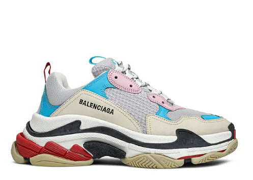 Balenciag* Wmns Triple S 'White Blue Pink' 2019