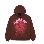 SP5DER Web Hoodie Brown