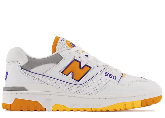 New Balance 550 White Vibrant Orange