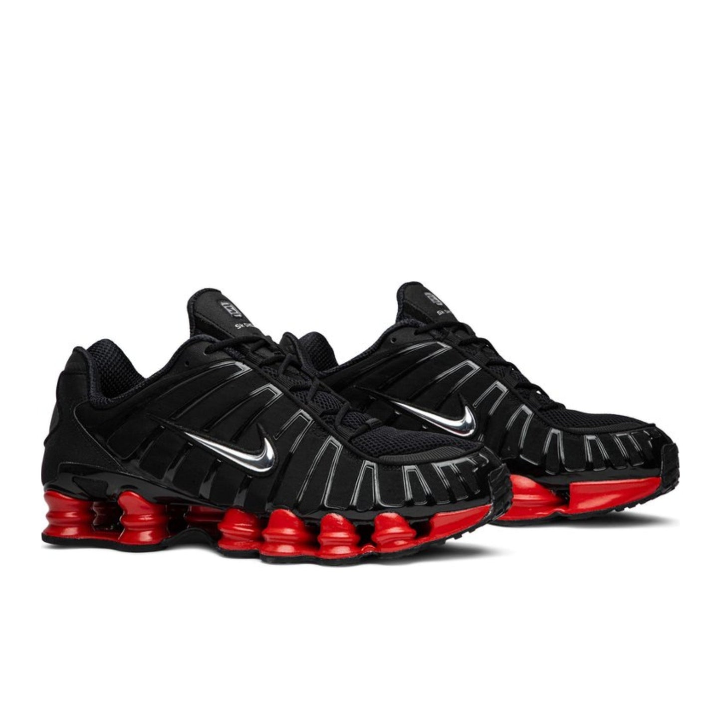 nike shox tl x skepta black red